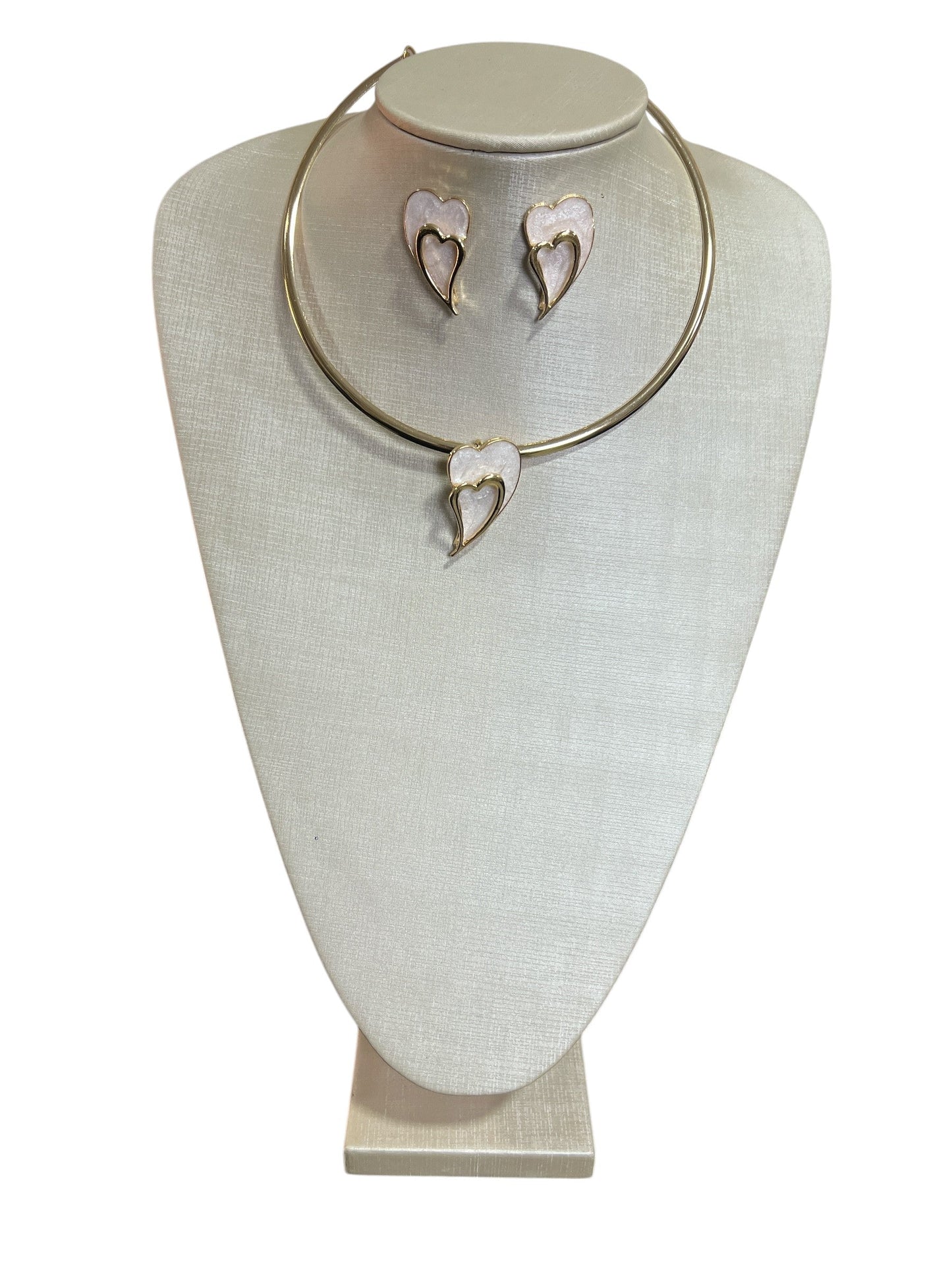Set Gold Necklace + Earring Maria Milena
