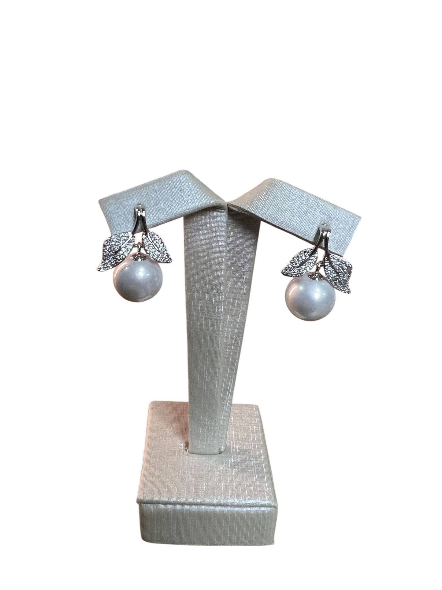 Earring Silver Folha
