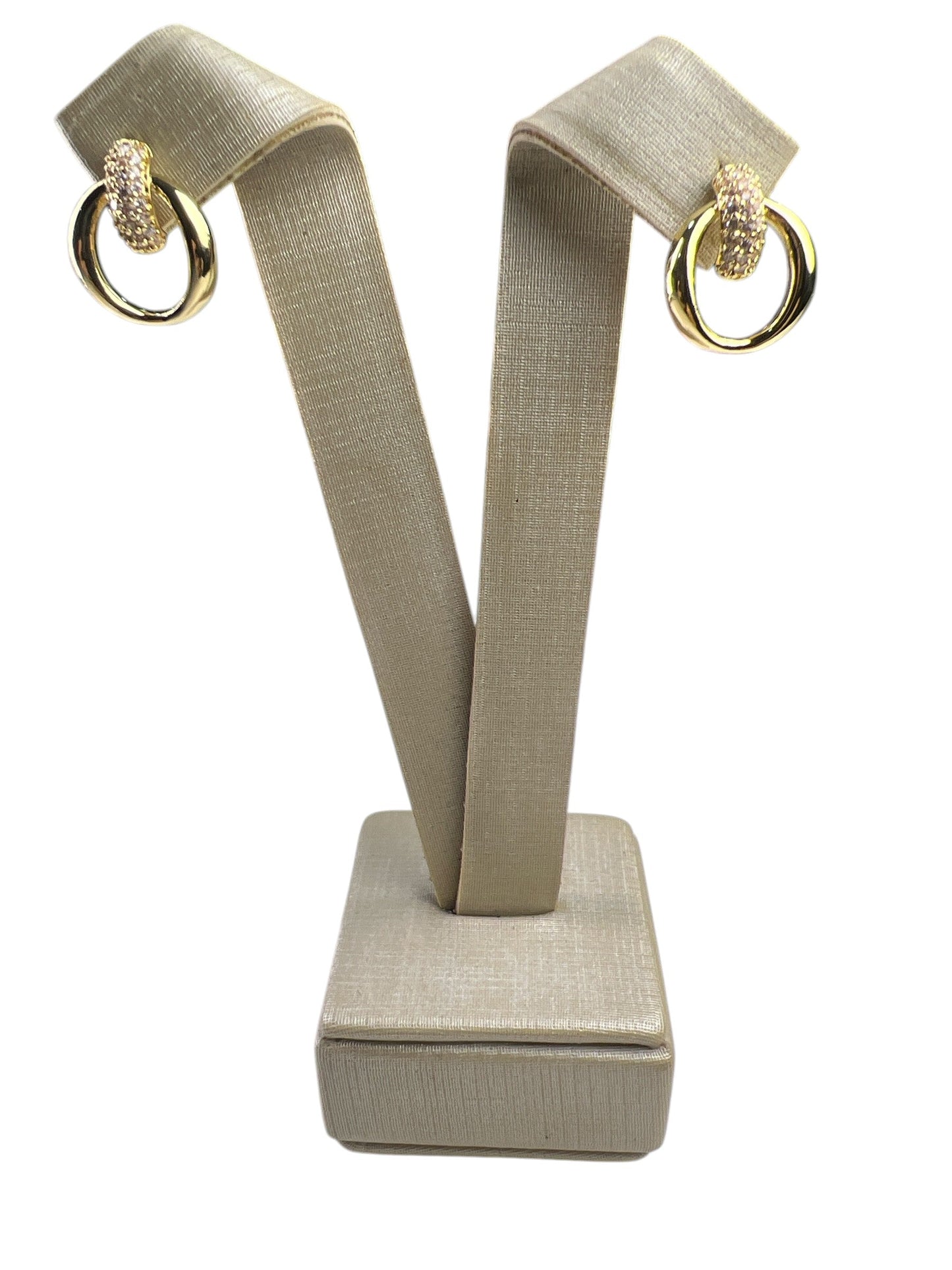 Earring Gold Circulo Maria Alicia