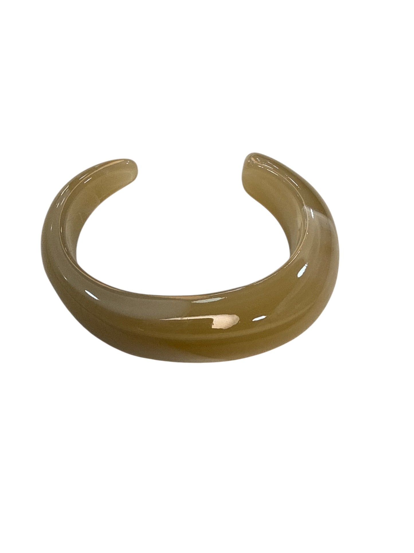 Bracelete Resina Caramelo Elegante Maria Sara