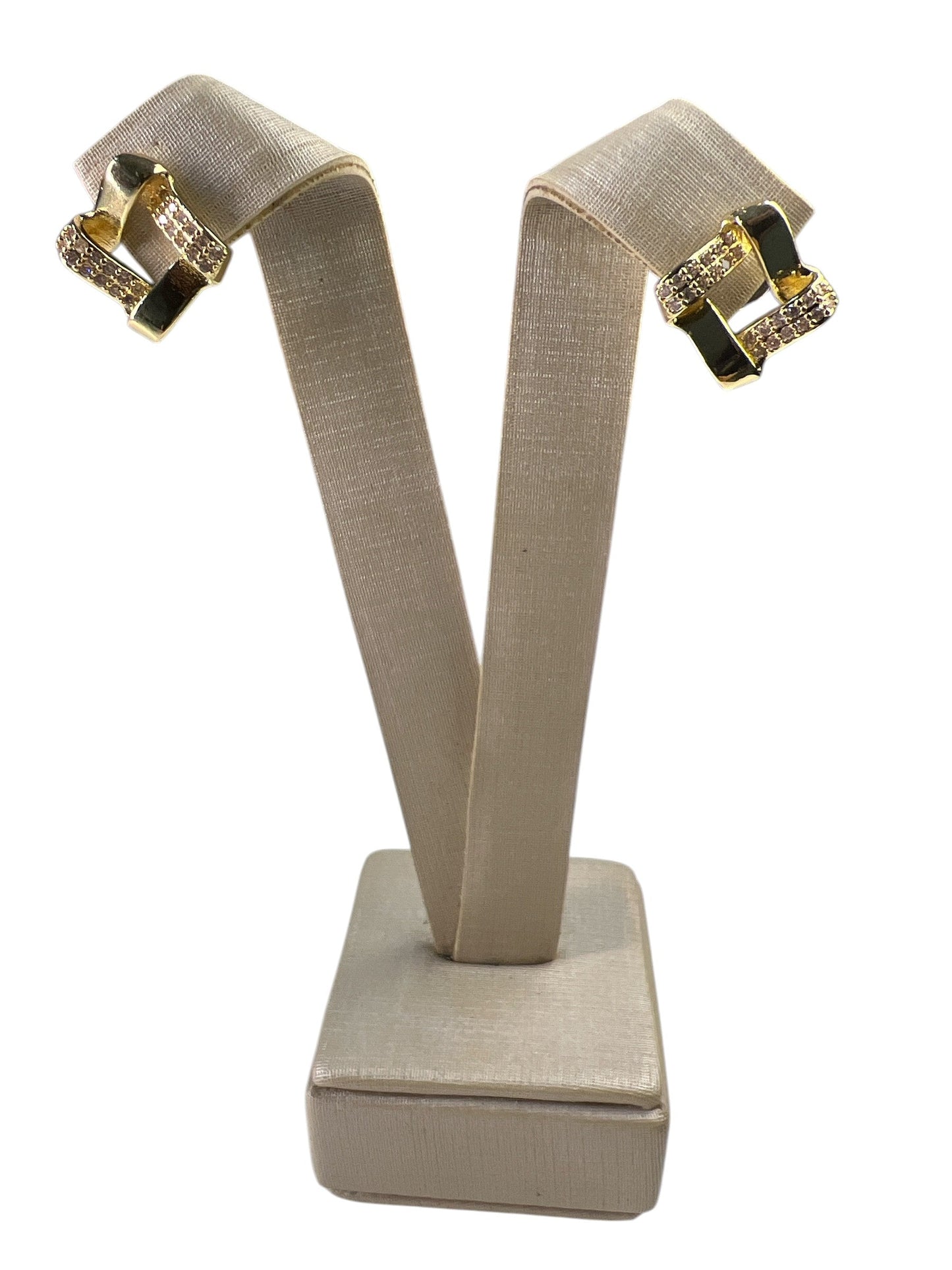 Earring Gold Quadrado Maria Jessie