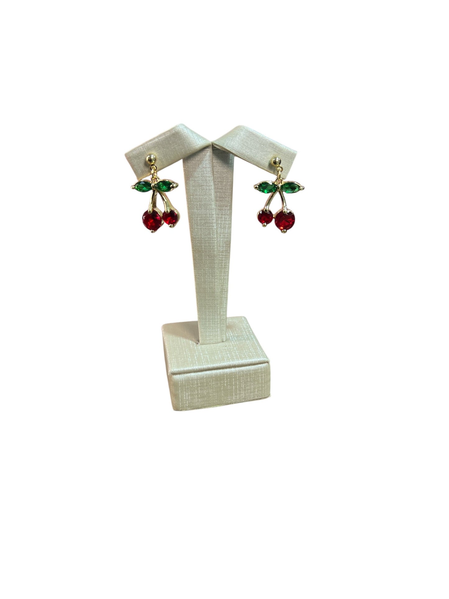 Earring Cereja Gold Maria Fernanda
