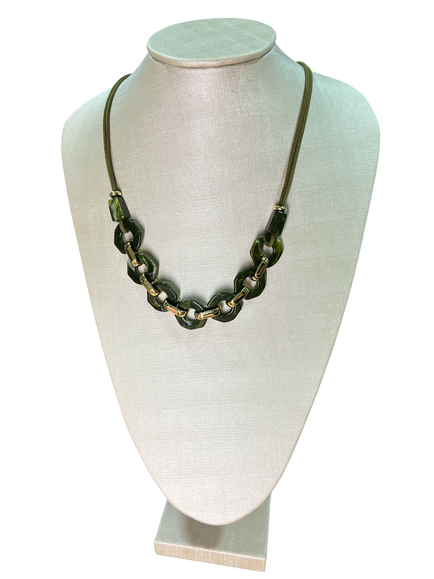 Necklace Gold Maria Gabriela Verde