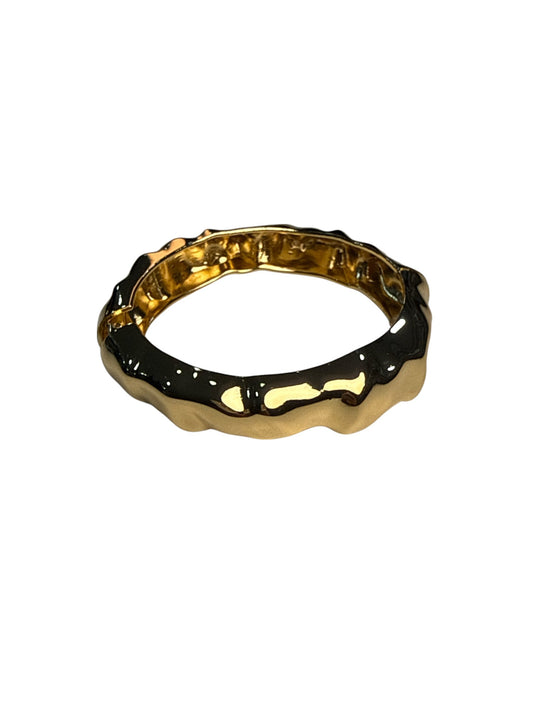 Bracelete Gold Texturizado Ondulado Maria Marina