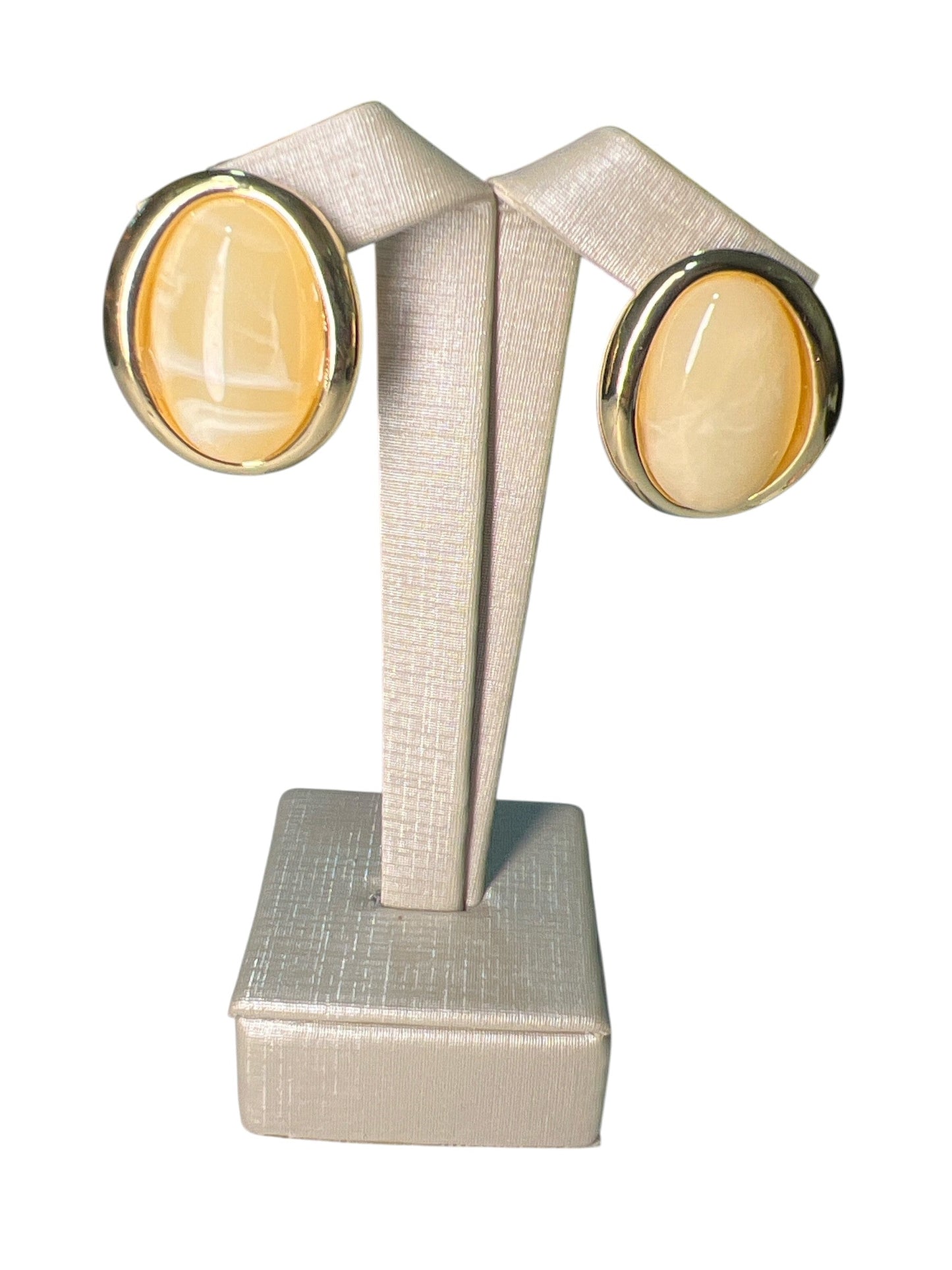 Earring Gold Maria Jaqueline Bege