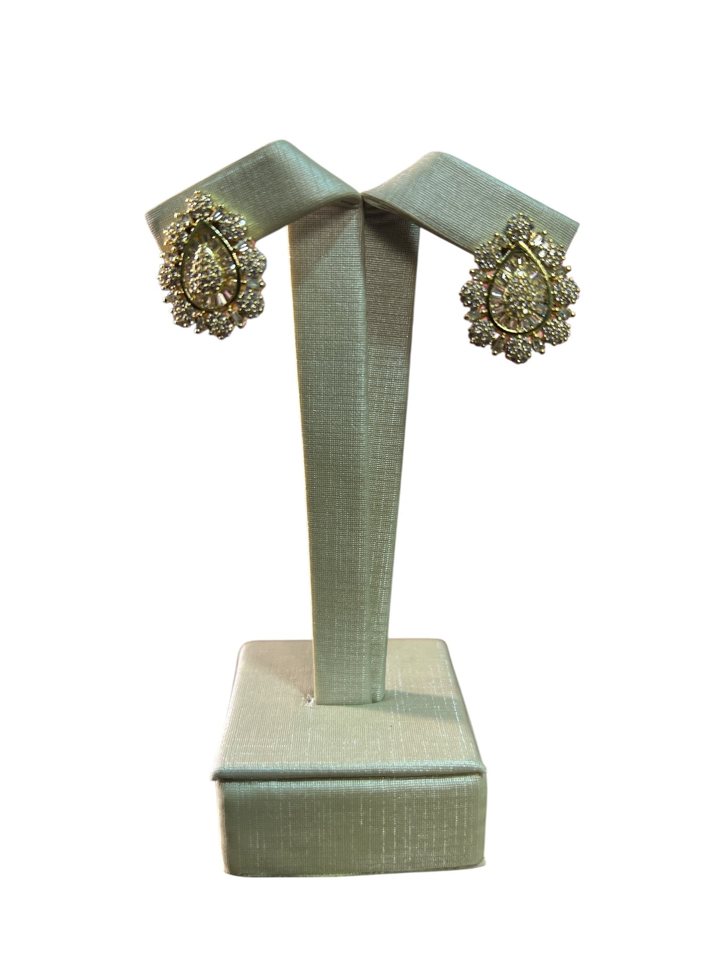 Earring Gold Maria Rafaela Cristal
