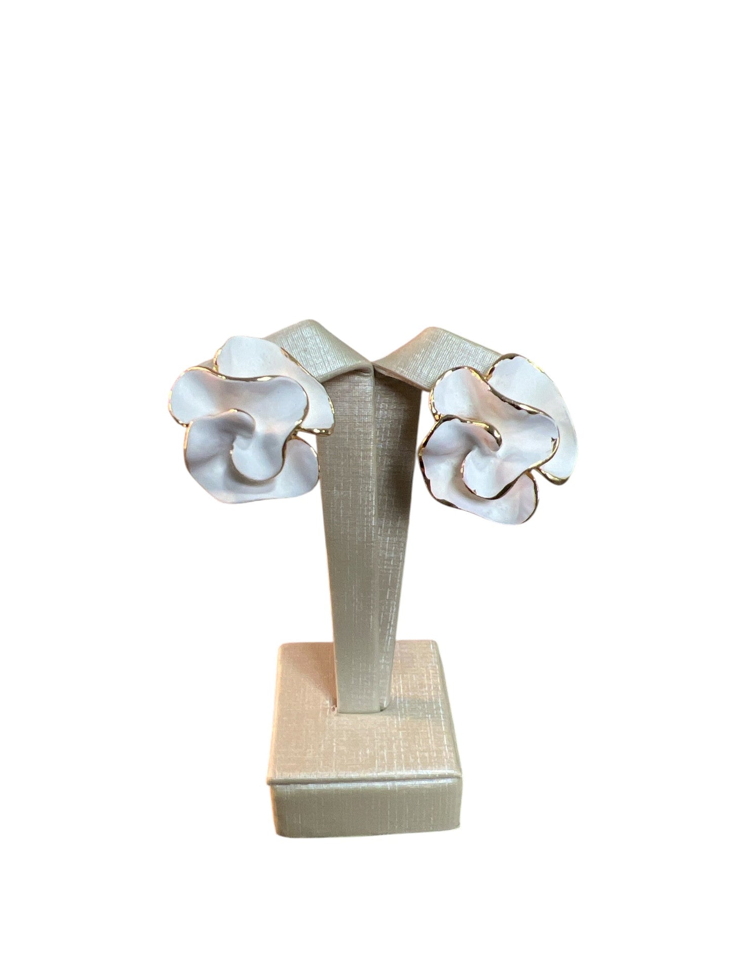 Earring Gold Maria Flávia White