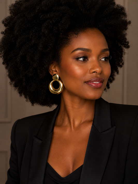 Earring Gold Maria Thais