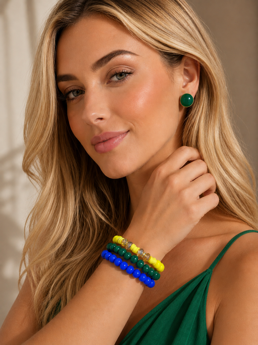 Trio de Bracelet + Earring Maria Renata