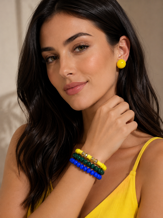 Trio de Bracelets + Earring Maria Renata
