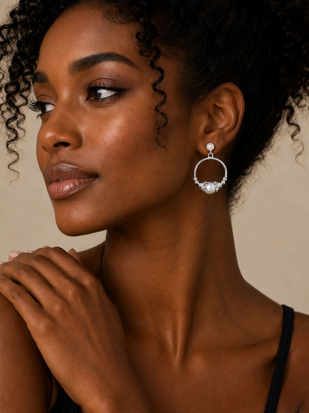 Earring Silver Maria Raquel