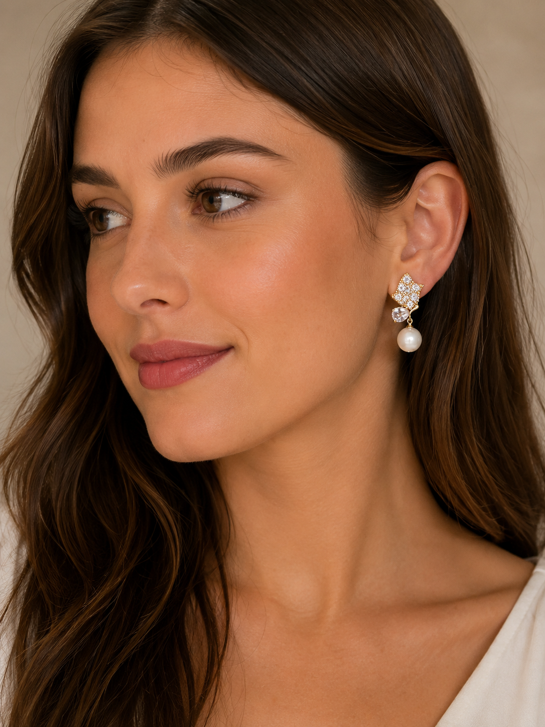 Earring Gold Maria Janaina