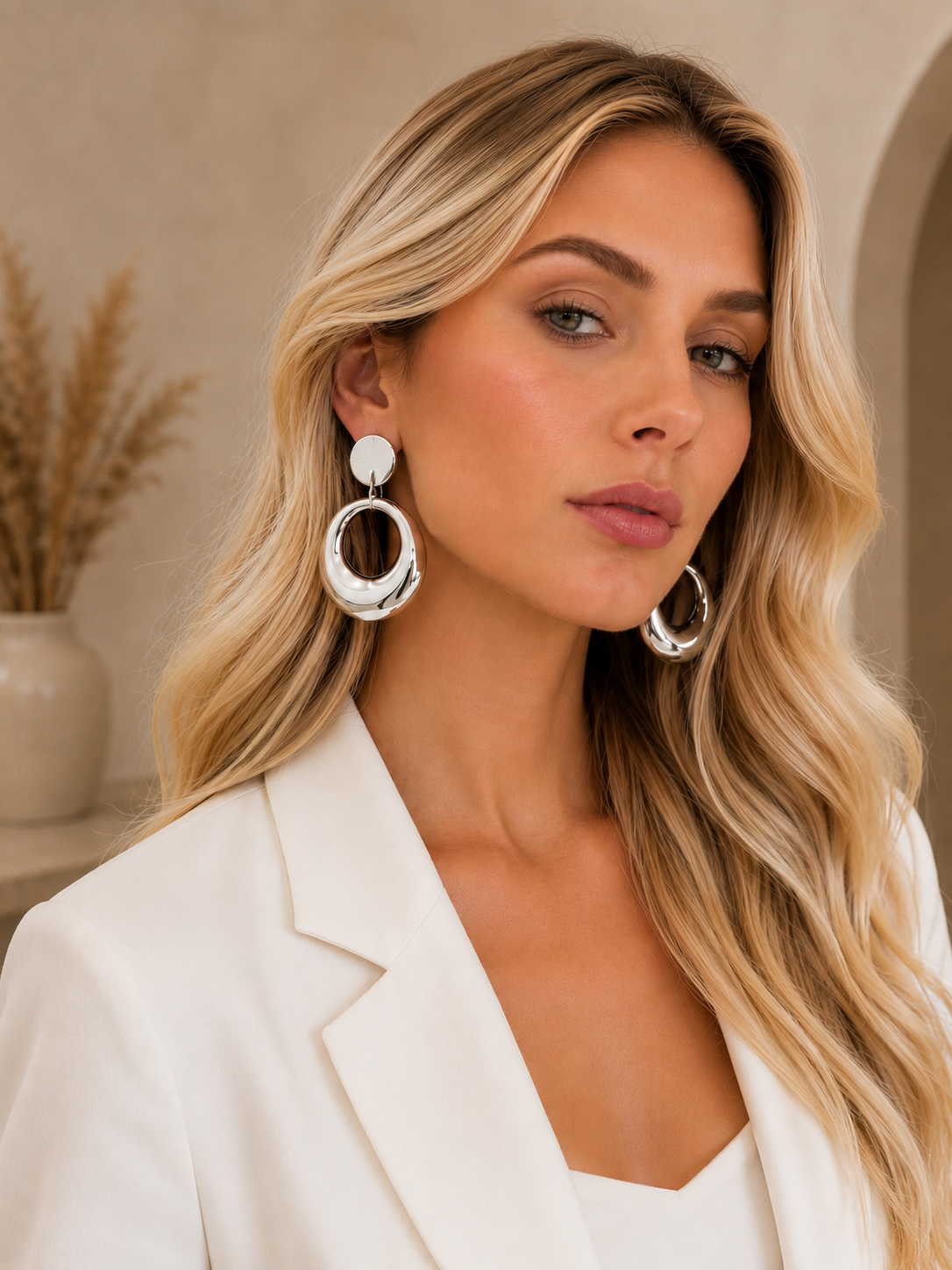 Earring Silver Maria Helena