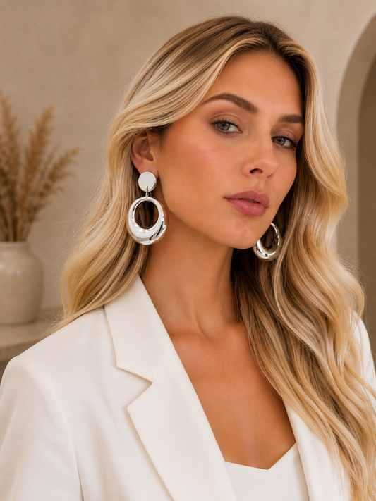 Earring Silver Maria Helena