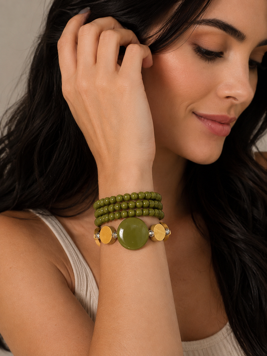 Set de Bracelets Maria Luiza Verde