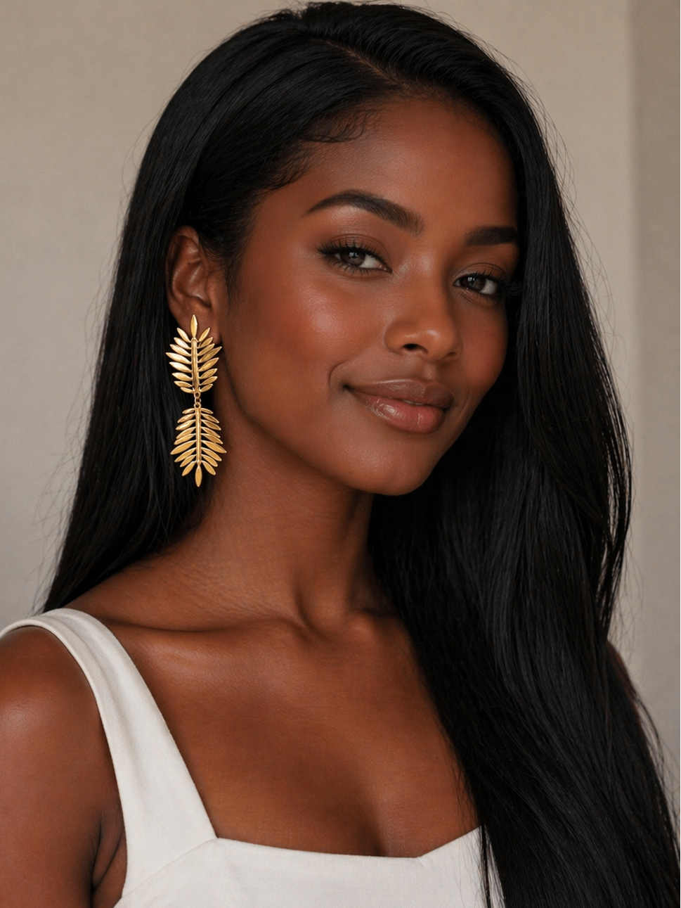 Earring Gold Maria Marielle