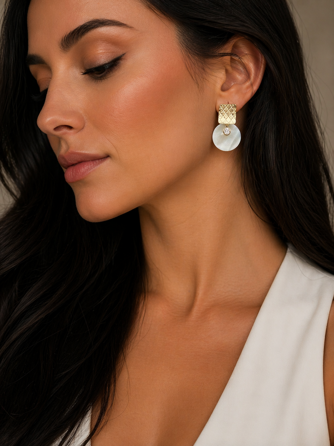 Earring Gold Maria Joana