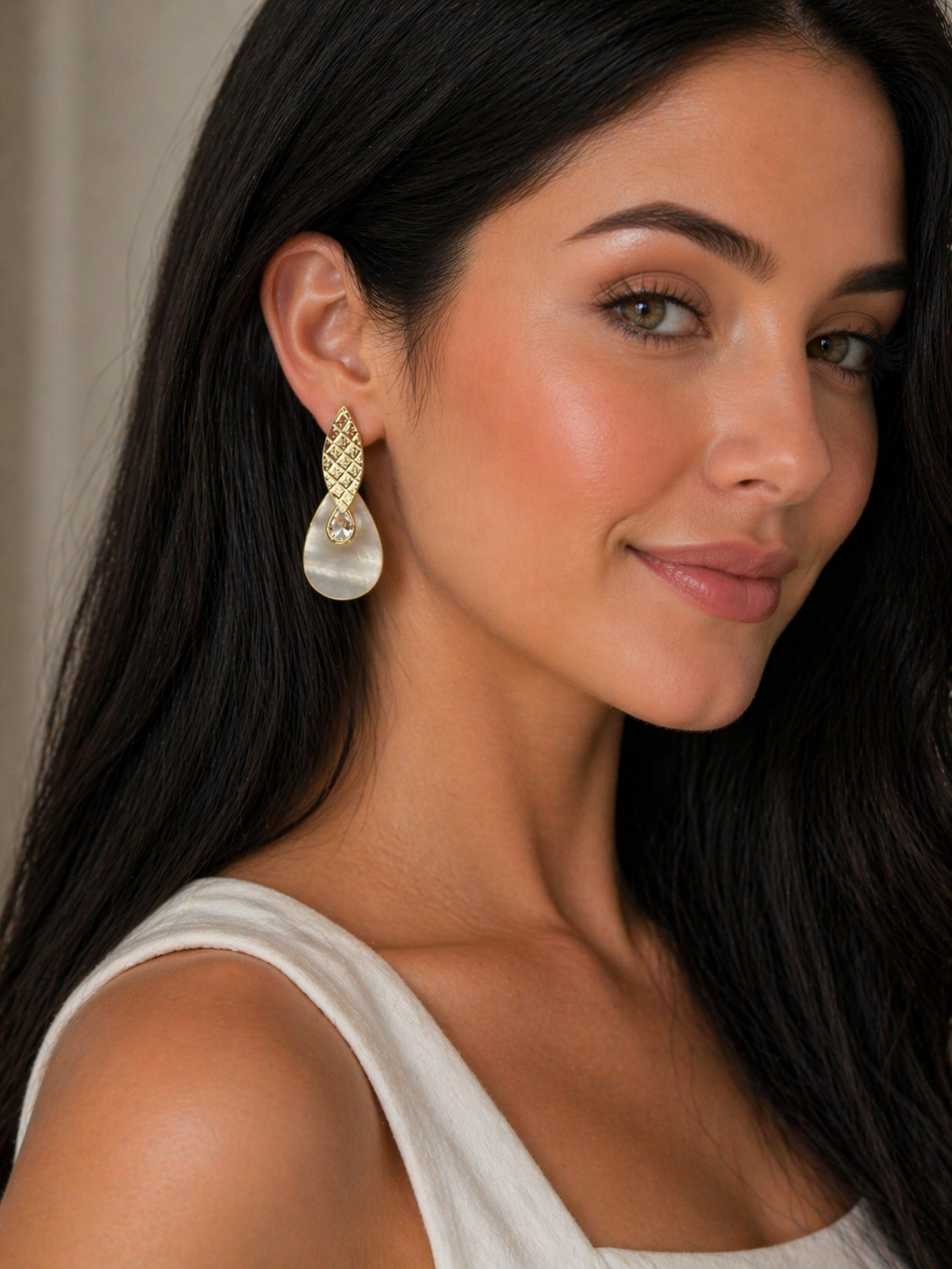 Earring Gold Maria Simone