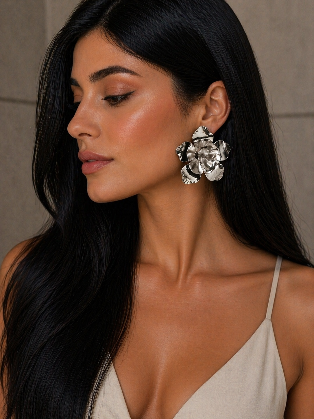 Earring Silver Flor Maria Sabrina