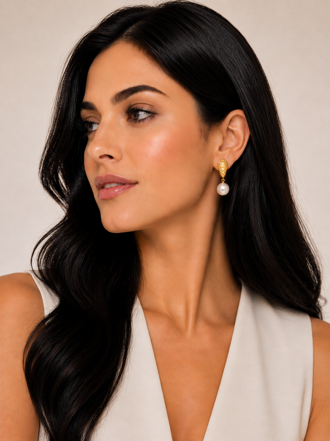 Earring Gold Maria Vitoria