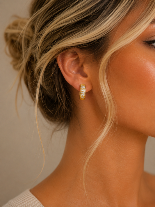 Earring Gold Maria Daniele