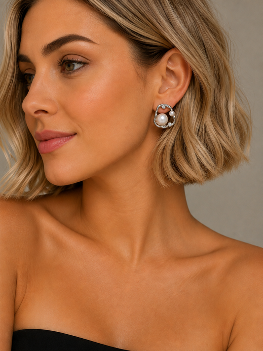 Earring Silver Maria Catarina