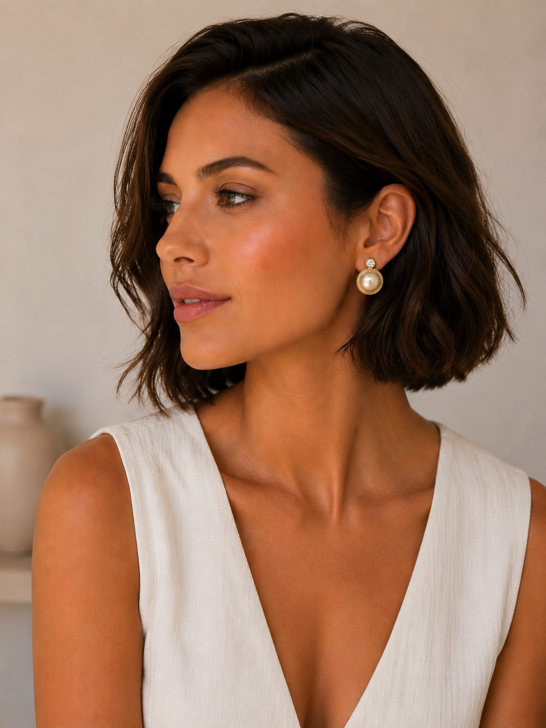 Earring Gold Maria Raissa