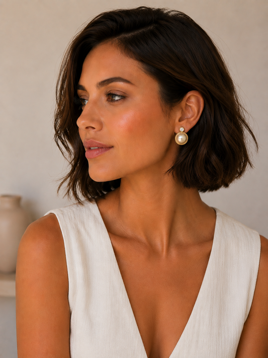 Earring Gold Maria Raissa