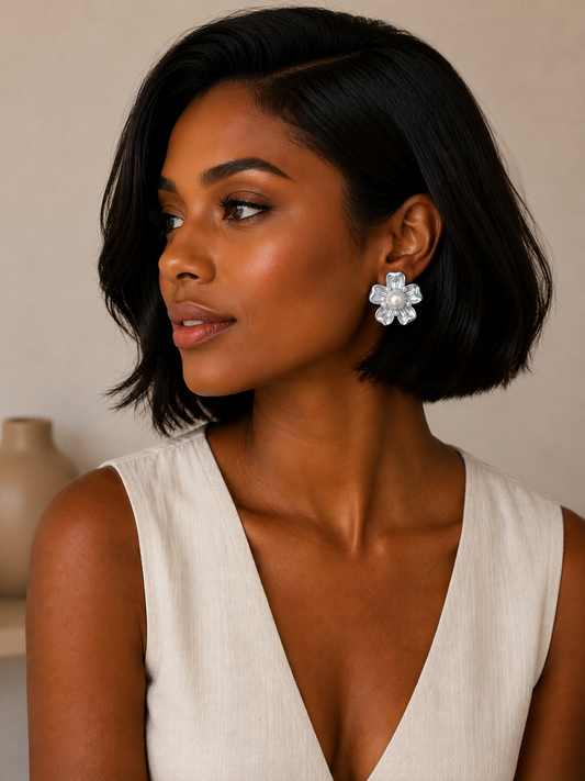 Earring Silver Maria Jasmine
