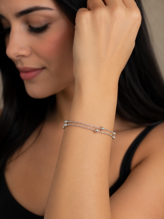 Bracelet Silver Bolinhas