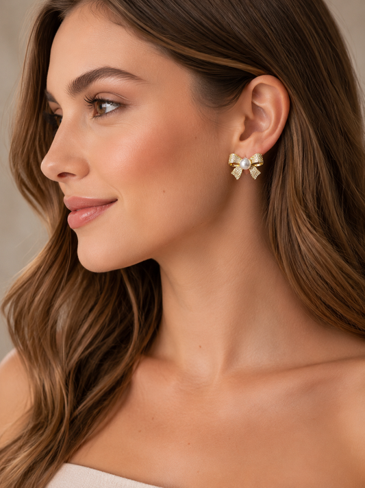Earring Gold Laço