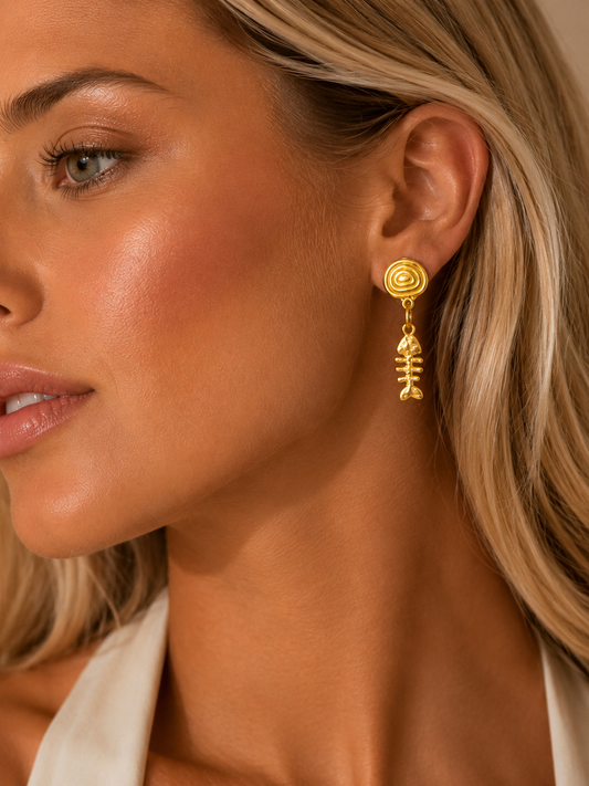 Earring Gold Maria Tereza