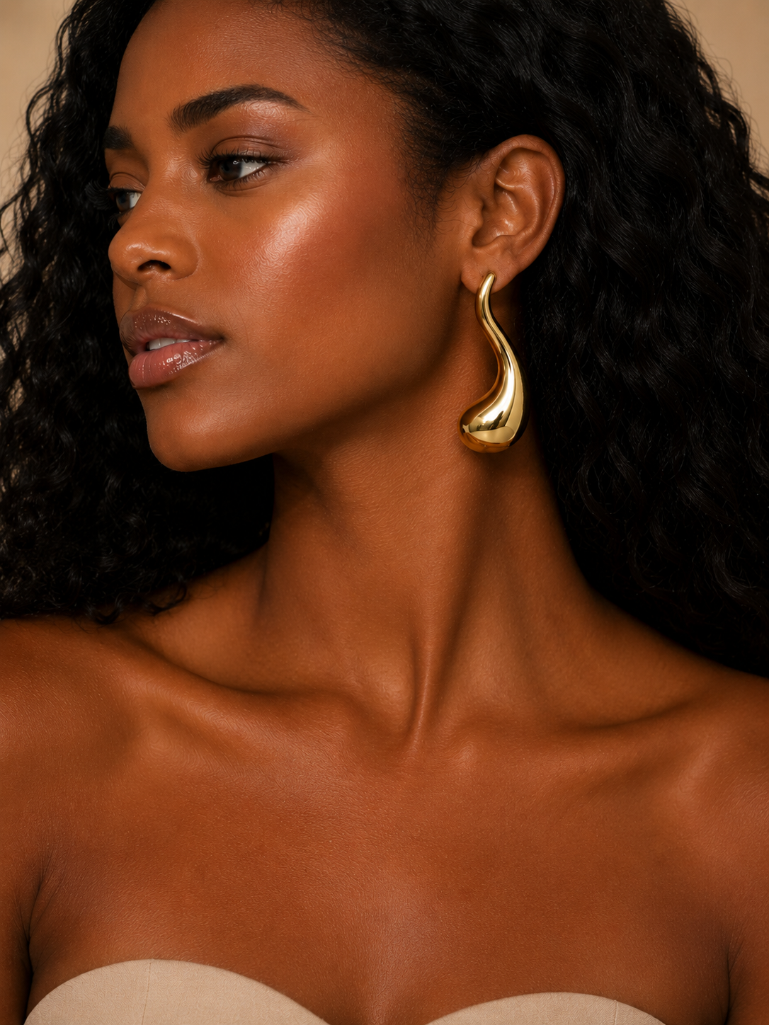 Earring Gold Maria Ester