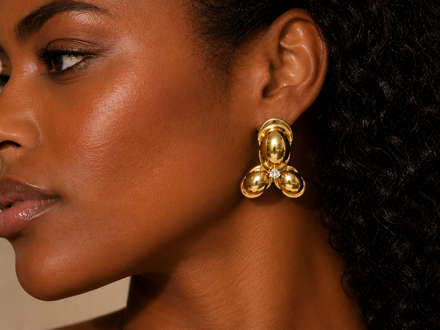 Earring Gold Maria Marcia