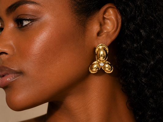 Earring Gold Maria Marcia