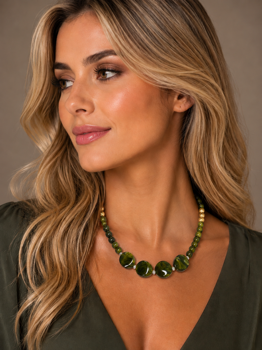 Necklace Maria Natalia Verde