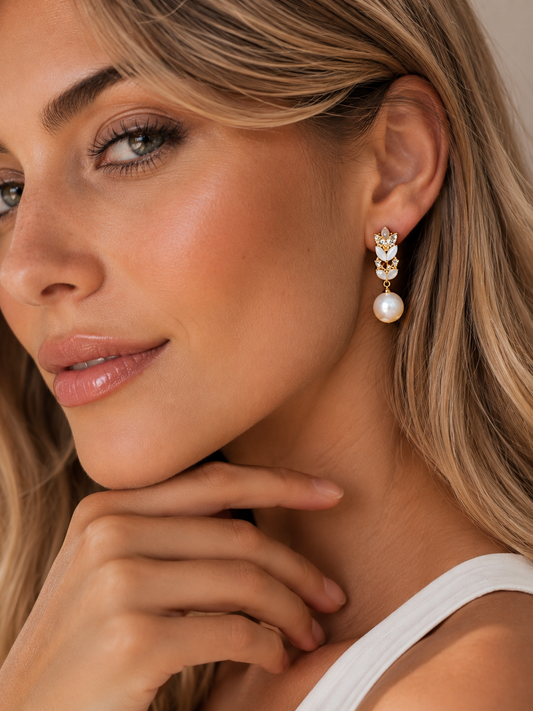 Earring Gold Maria Tereza