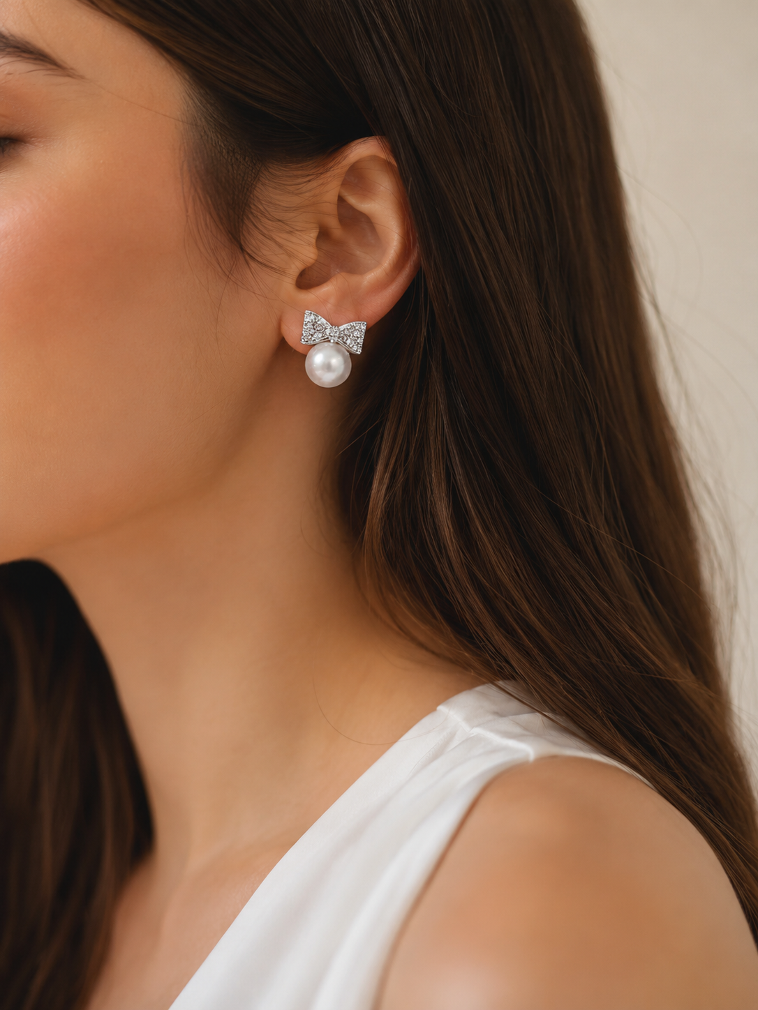 Earring Silver  Laço
