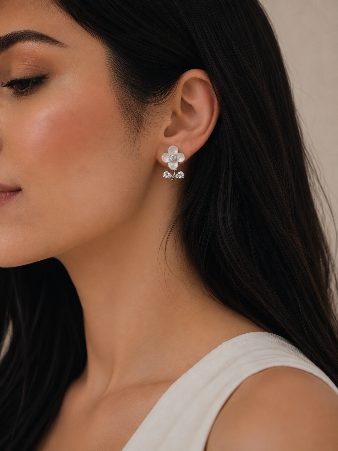 Earring Silver Maria Gisele