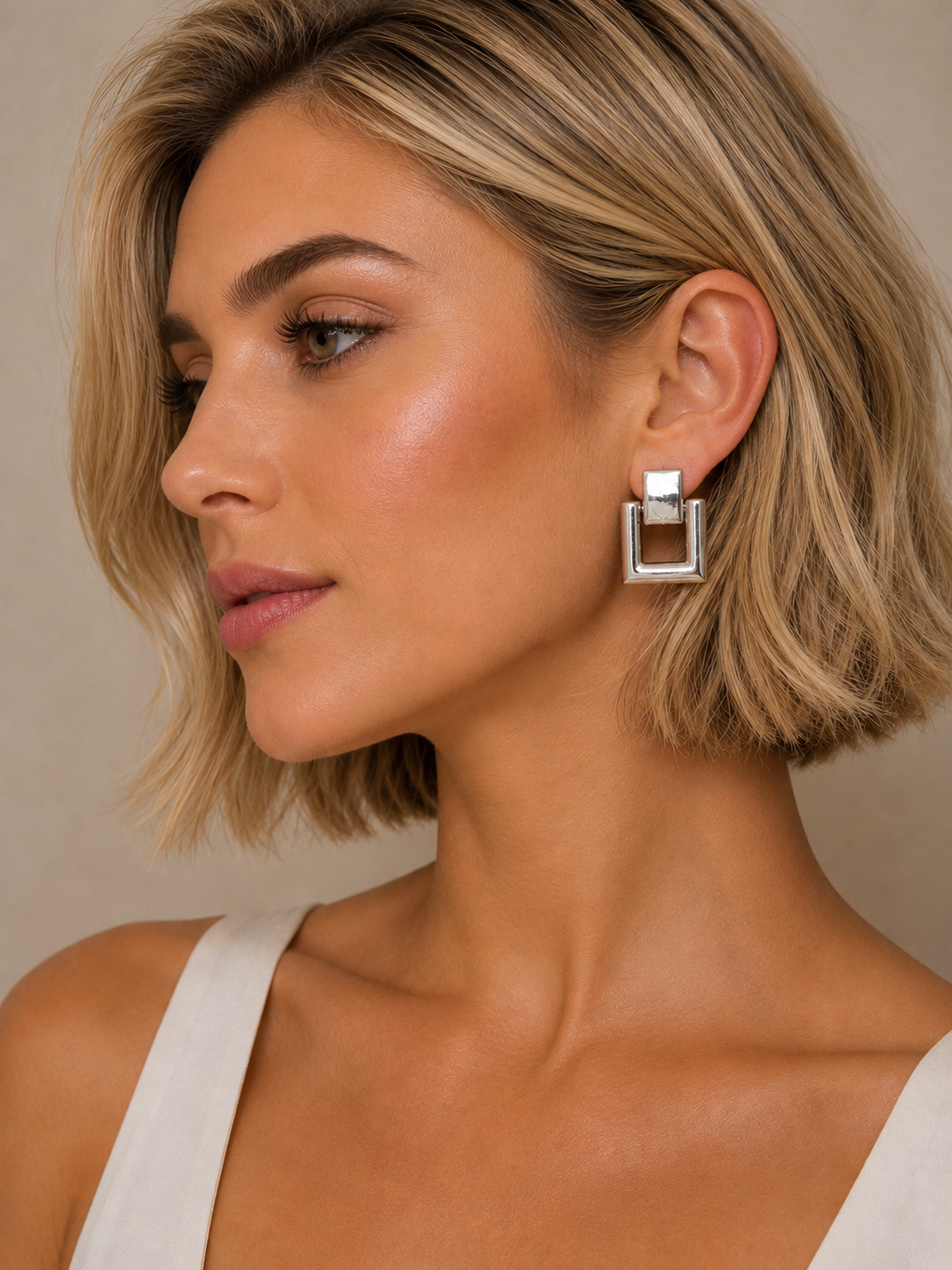 Earring Silver Maria Lais