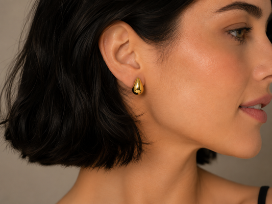 Earring Pequeno Gold Gota