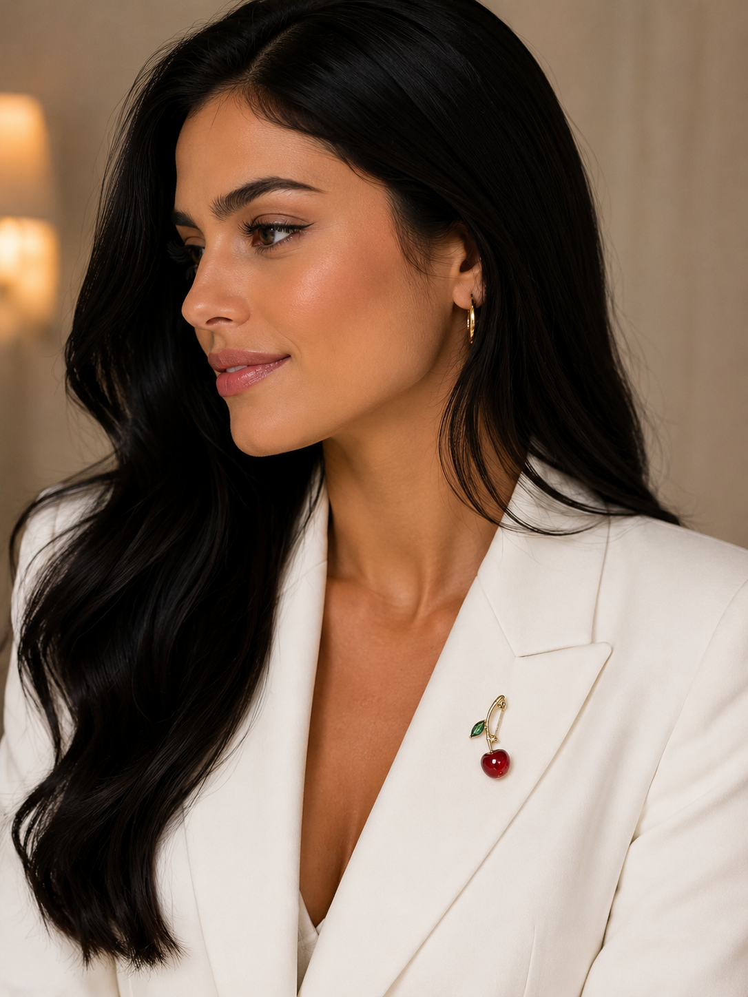 Broche Cereja