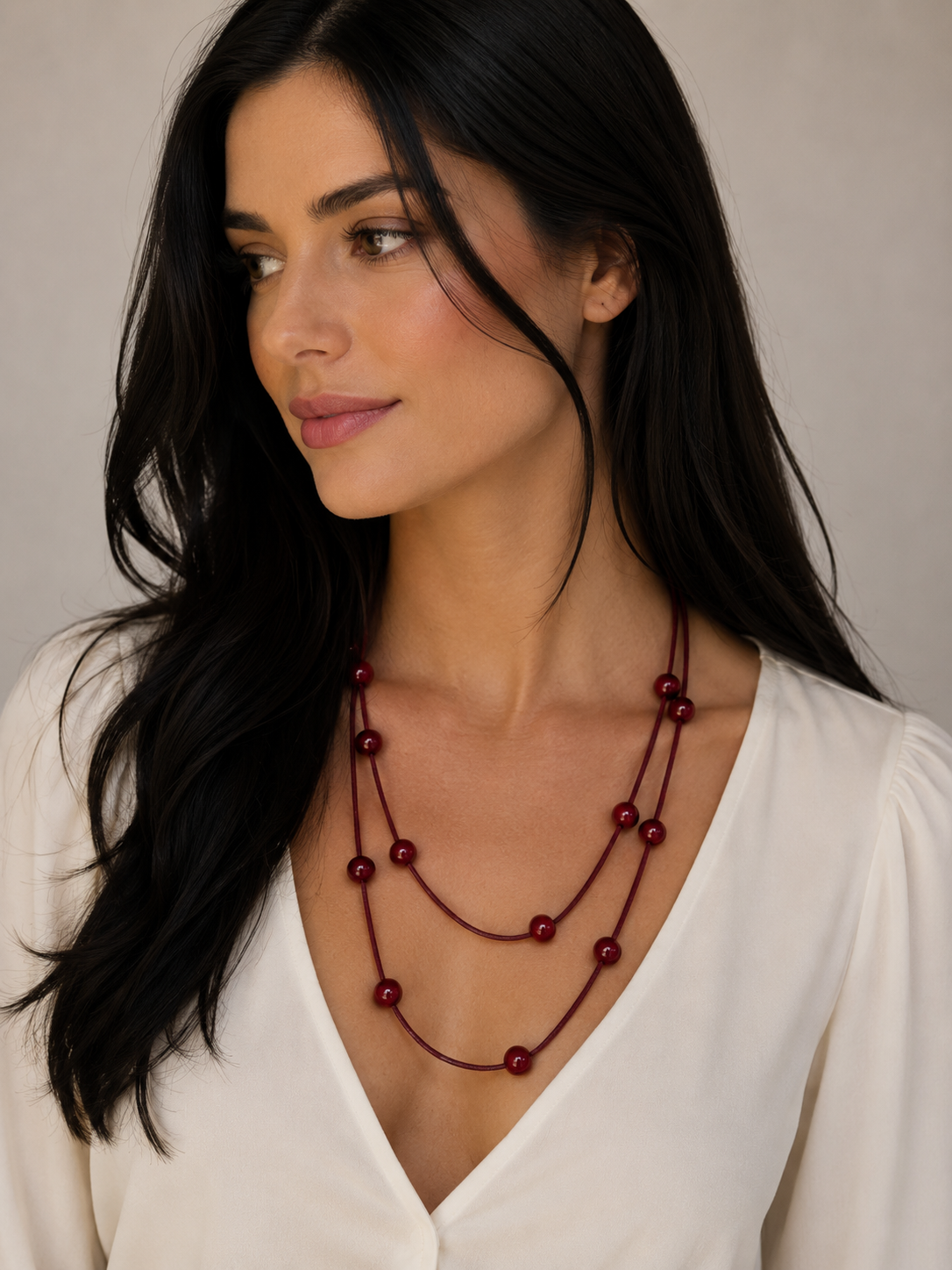 Necklace Maria Rafaela Vinho