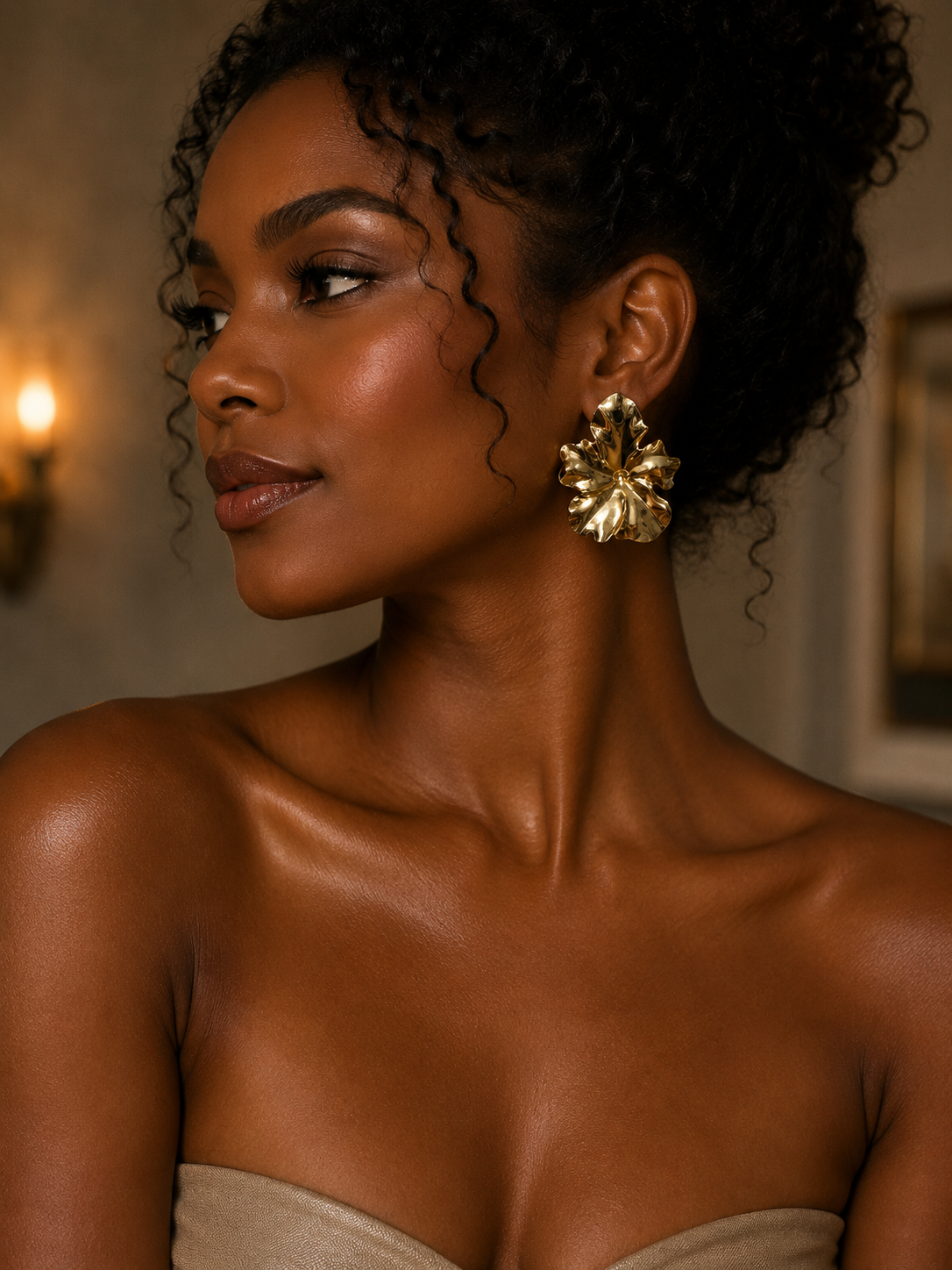 Earring Gold Maria Larissa