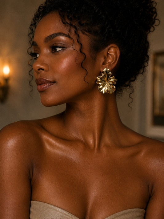 Earring Gold Maria Larissa