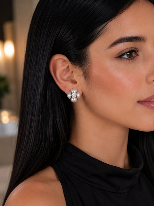 Earring Gold Maria Janaina