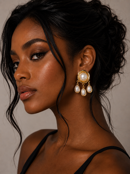 Earring Gold Maria Heloise
