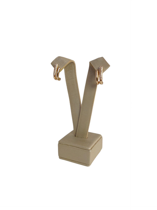 Earring Gold Traço Brilhante Maria Maitê