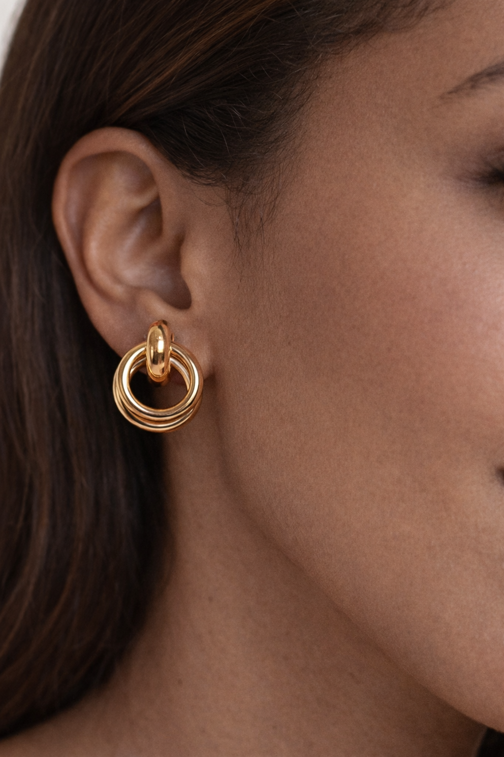 Earring Gold Argolas Maria Rita