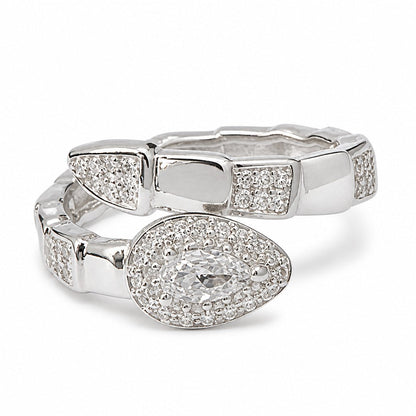 Ring Silver Maria Samara Cristal